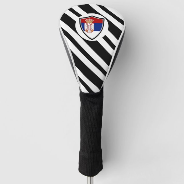 Funda Para Palo De Golf Bandera serbia (Anverso)
