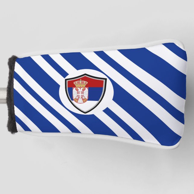 Funda Para Palo De Golf Bandera serbia (Anverso)