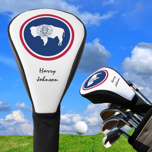 Funda Para Palo De Golf Bandera Wyoming y clubes de golf monogramados cubr (Subido por el creador)