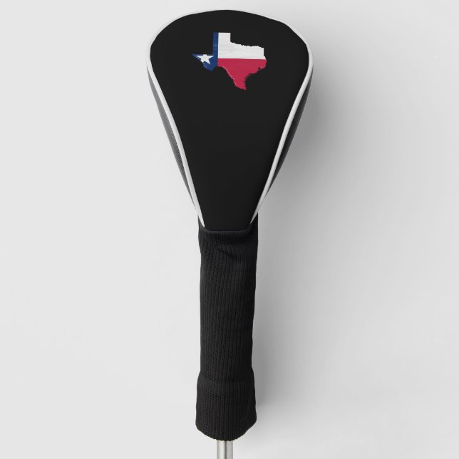 Funda Para Palo De Golf Bandera y mapa de Texas (Anverso)