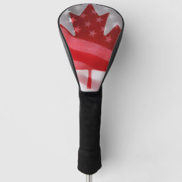 Funda Para Palo De Golf Banderas de Estados Unidos y Canadá