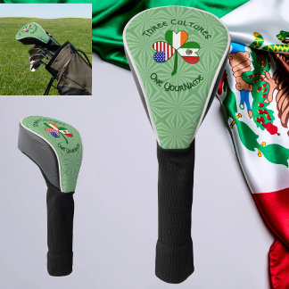 Funda Para Palo De Golf Banderas Irlandesas Mexicanas de EE. UU. Trébol Pe