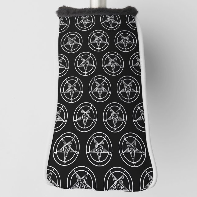 Funda Para Palo De Golf Baphomet Pentagram Satanic (Girar 90)