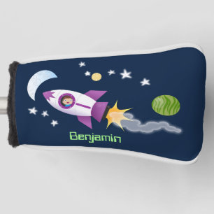 Funda Para Palo De Golf Barco de cohetes en ilustracion de personalizado e