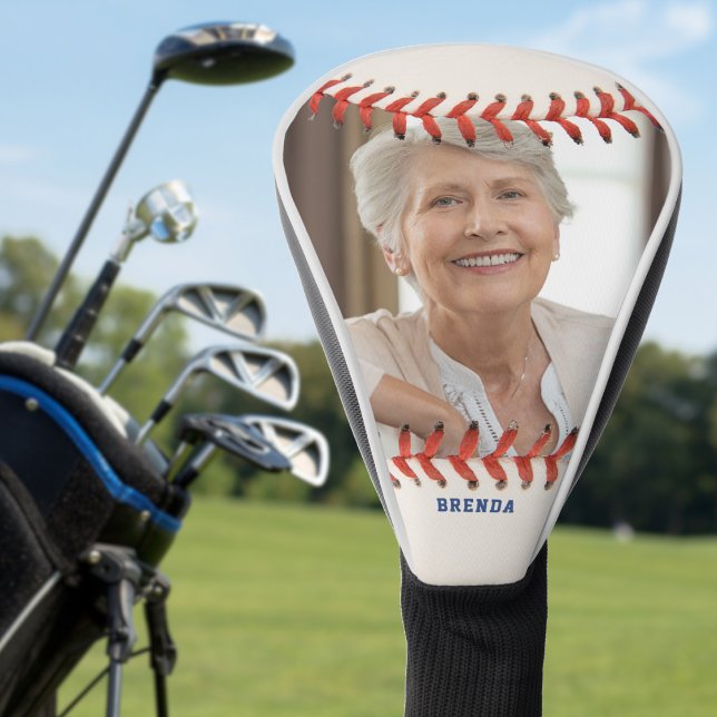 Funda Para Palo De Golf Baseball Softball Sport Photo Name (Baseball Softball Sport Photo Name Golf Head Cover)