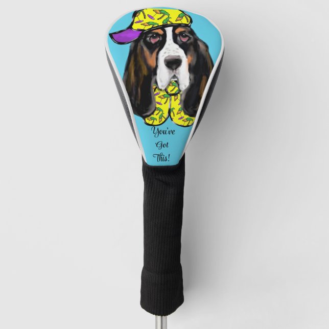 Funda Para Palo De Golf Basset Hound  (Anverso)