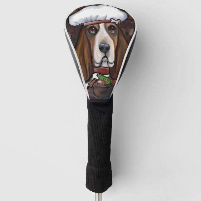 Funda Para Palo De Golf Basset Hound (Anverso)