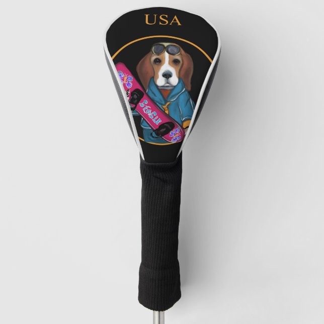 FUNDA PARA PALO DE GOLF  BEAGLE (Anverso)