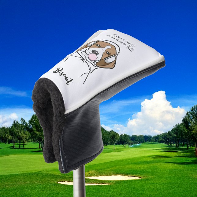 Funda Para Palo De Golf Beagle escalofriante con perro gracioso de Bubbleg (Subido por el creador)