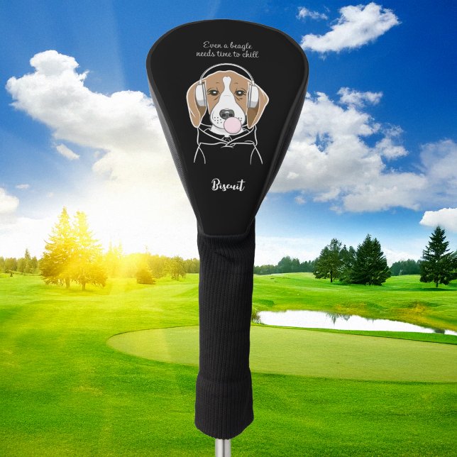 Funda Para Palo De Golf Beagle escalofriante con perro gracioso de Bubbleg (Subido por el creador)