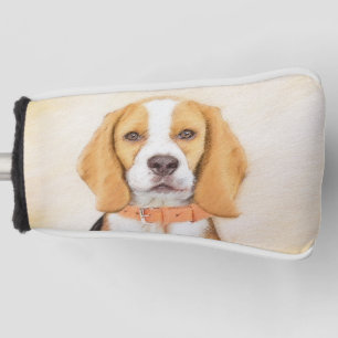 Funda Para Palo De Golf Beagle Hound Dog Pintura original de animales