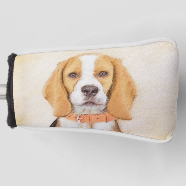 Funda Para Palo De Golf Beagle Hound Dog Pintura original de animales (Anverso)