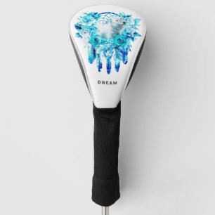 Funda Para Palo De Golf Bear Dreamcatcher Verde azulado Ice Blue Floral