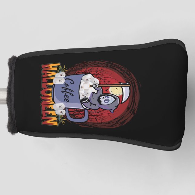 Funda Para Palo De Golf Beba Café Y Da Miedo (Anverso)