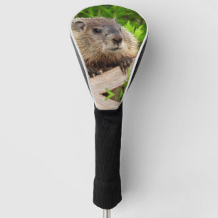 Funda Para Palo De Golf Bebé Adorable Groundhog / leodchuk Arriba Cierre
