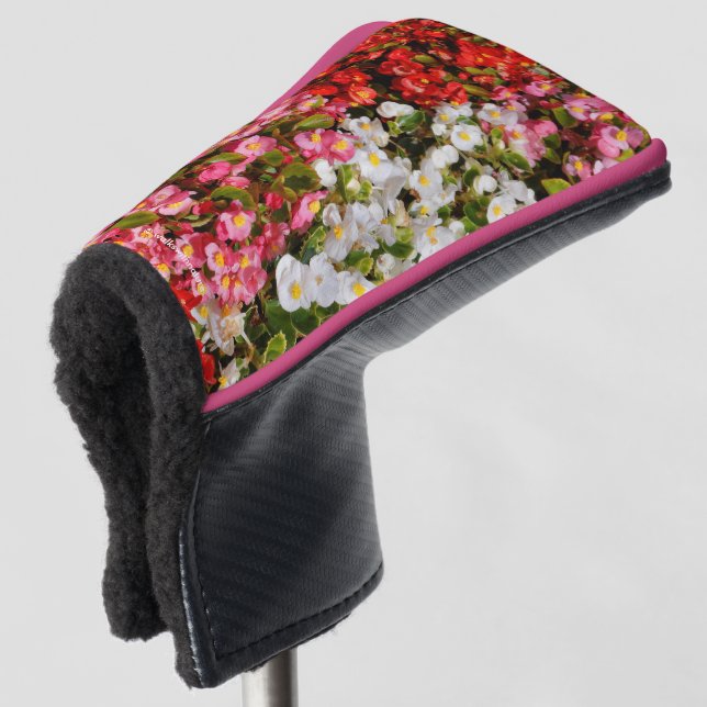 Funda Para Palo De Golf Begonias de Cera Coloridas (Anverso 3/4)
