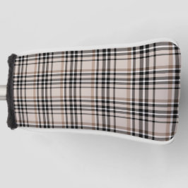Funda Para Palo De Golf Beige Plaid