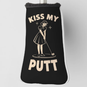 Funda Para Palo De Golf Besa Mi Putt Retro Vintage 1940 Amantes de Golf