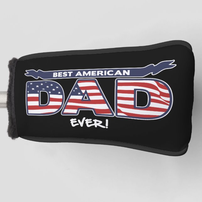 Funda Para Palo De Golf Best American Dad Ever (Anverso)