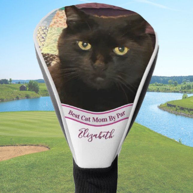 Funda Para Palo De Golf Best cat mom photo template golfer gift custom  (Subido por el creador)