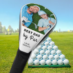 Funda Para Palo De Golf Best Dad By Par Custom Photo Father's Day<br><div class="desc">Best Dad By Par ... Two of your favorite things, golf and your kids ! Now you can take them with you as you play 18 holes . Customize these happy Father's Day golf head covers with your child's favorite photo and name. Great gift to all golf dads and golf...</div>