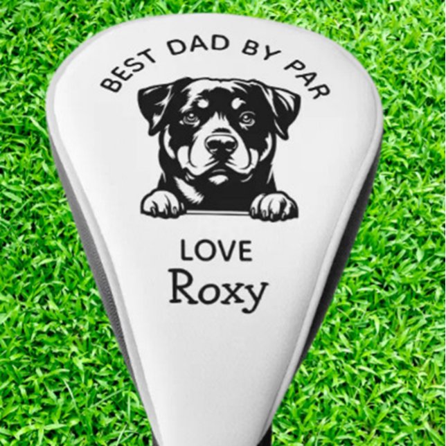 Funda Para Palo De Golf  Best Dad from Your Rottweiler Buddy (Show Dad your love with this adorable Rottweiler golf head cover—perfect for proud dog dads! )