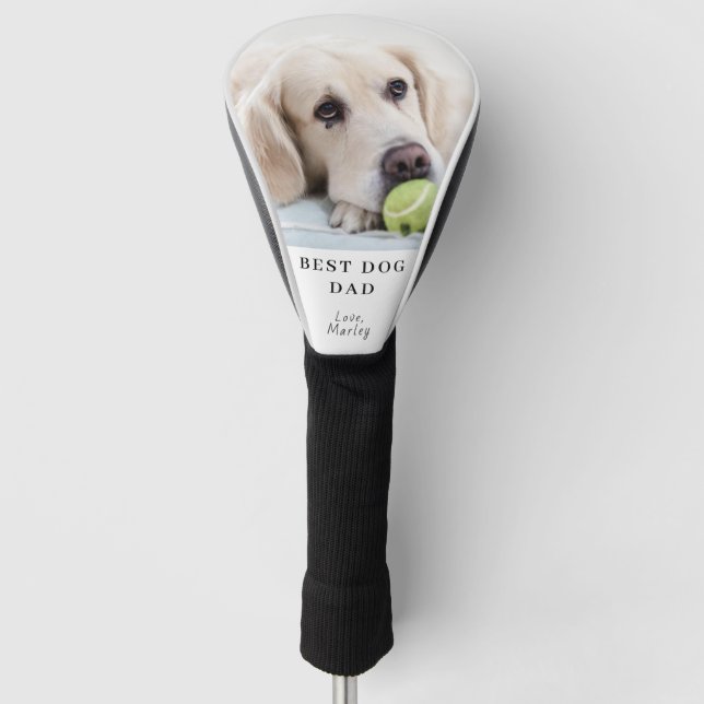 Funda Para Palo De Golf Best Dog Dad Custom Photo Personalized (Anverso)