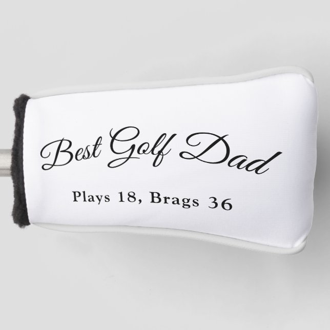 Funda Para Palo De Golf Best Golf Dad | Funny Golf Father Gift (Anverso)