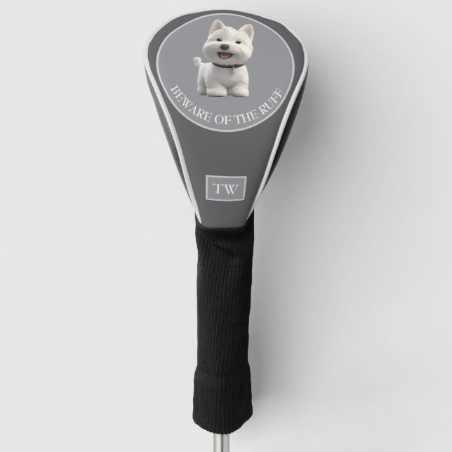 Funda Para Palo De Golf Beware of the Ruff Custom Golf Head Cover (Anverso)