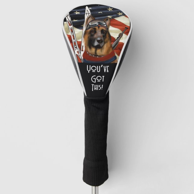 FUNDA PARA PALO DE GOLF BIATLÓN DE PASTOR ALEMÁN (Anverso)