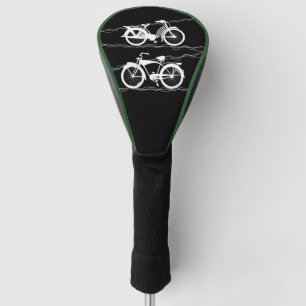 Funda Para Palo De Golf Bicicleta Cubierta blanca de la cabeza de golf
