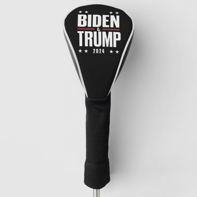 Funda Para Palo De Golf Biden Trump 2024 Divertido candidato a la presiden (Anverso)