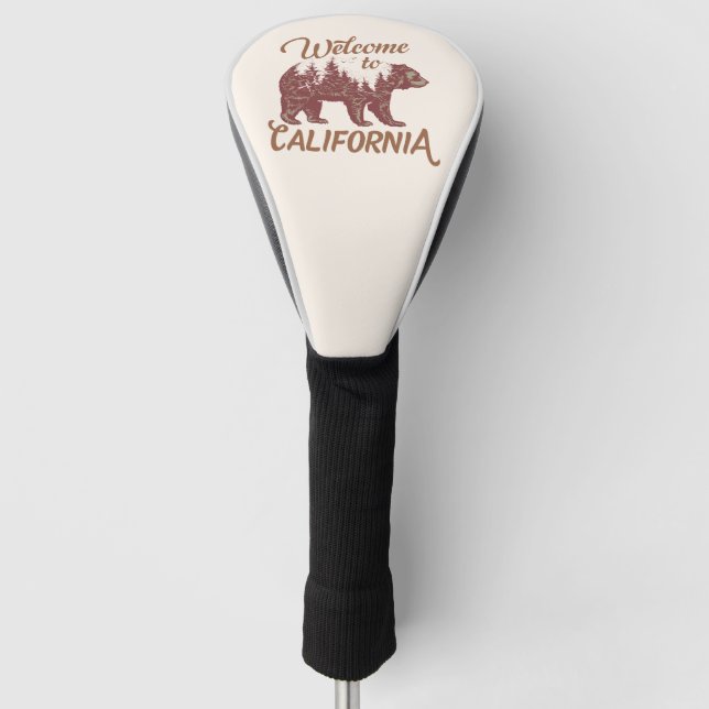 Funda Para Palo De Golf Bienvenidos a California Bear (Anverso)