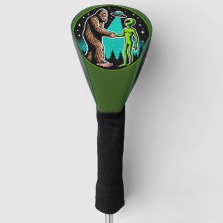 Funda Para Palo De Golf Bigfoot Alien Alliance - Funny Scifi Cryptid