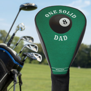 Funda Para Palo De Golf Billiard 8 Ball Día del Padre Sólido