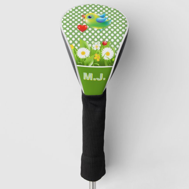 Funda Para Palo De Golf Birdie Monogramado (Anverso)
