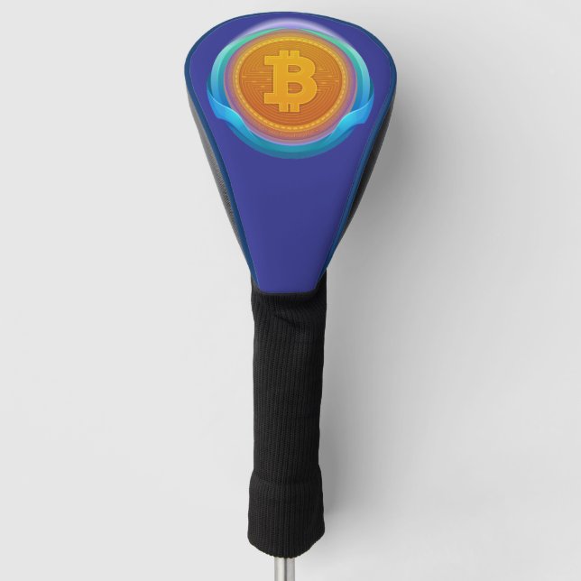 FUNDA PARA PALO DE GOLF BITCOIN DE CRIPTOCURRENCIA (Anverso)