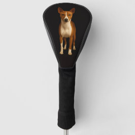 Funda Para Palo De Golf Black 4 Luxe Golf Driver Cover, Classy Basenji Dog