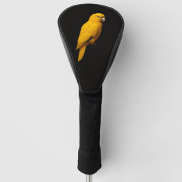 Funda Para Palo De Golf Black 4 Luxe Golf Driver Cover, Golden Parakeet