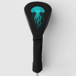 Funda Para Palo De Golf Black 4 Luxe Golf Driver Cover, Green Jellyfish