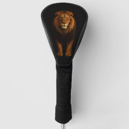 Funda Para Palo De Golf Black 4 Luxe Golf Driver Cover, Majestic Lion