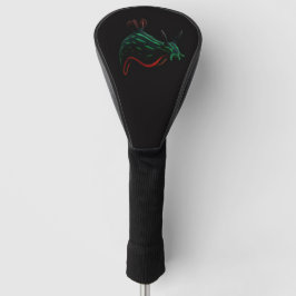 Funda Para Palo De Golf Black 4 Luxe Golf Driver Cover, Neon Sea Slug
