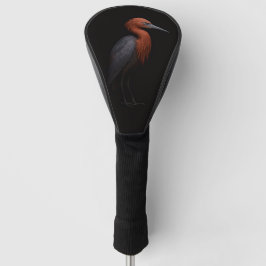 Funda Para Palo De Golf Black 4 Luxe Golf Driver Cover, Reddish Egret