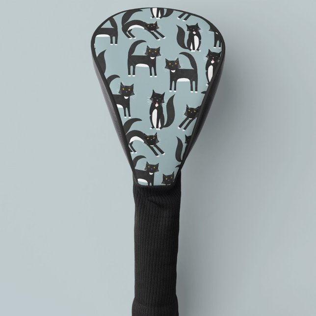 Funda Para Palo De Golf Black and White Tuxedo Cats (Subido por el creador)