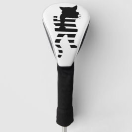 Funda Para Palo De Golf Black Cat Silhouette 