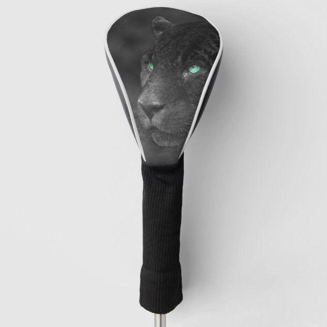 Funda Para Palo De Golf Black Jaguars Emerald Gaze (Anverso)