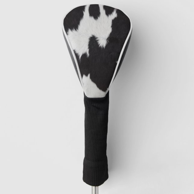 Funda Para Palo De Golf blanco negro (Anverso)