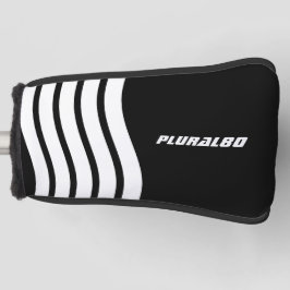 Funda Para Palo De Golf Blanco negro deportivo moderno