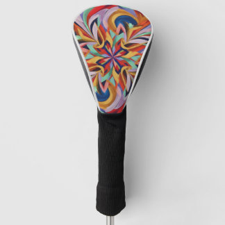 Funda Para Palo De Golf Bloom abstracto vibrante - Arte mural colorido