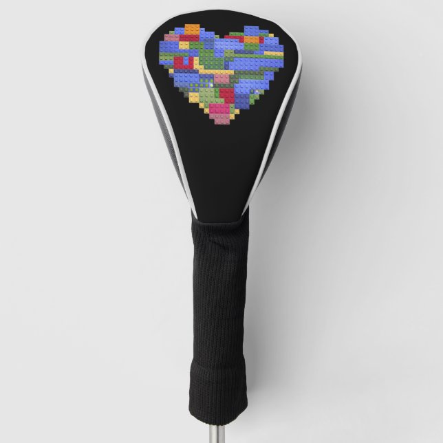 Funda Para Palo De Golf Bloque de constructor maestro ladrillo edificio co (Anverso)